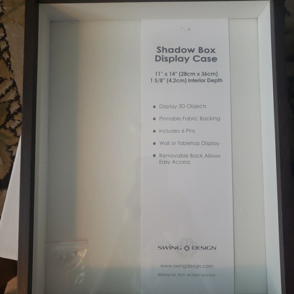 SWING DESIGN SHADOW BOX WALNUT PICTURE FRAME 11x14 - Picture 2 of 5